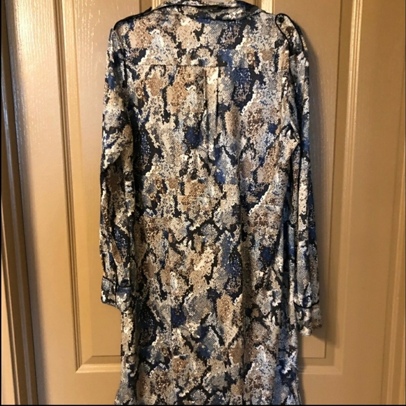 🖤🤎 Belted Snakeskin Dress Black/Grey/Tan - Picture 2 of 5